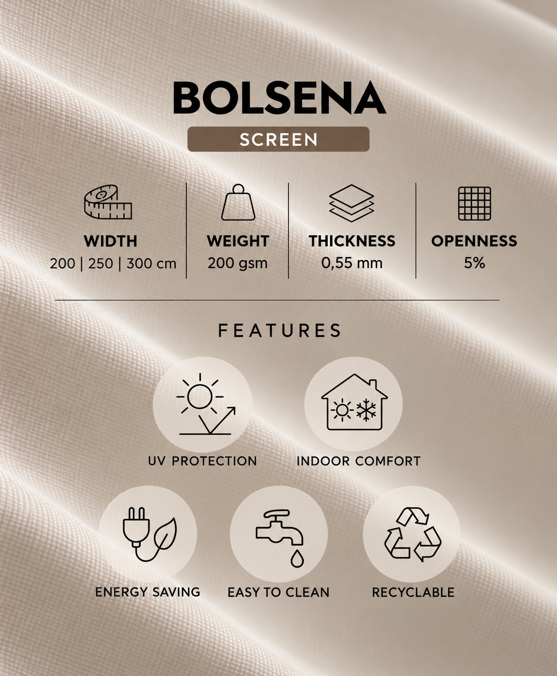 BOLSENA Stor Perde Kumaşları | Screen