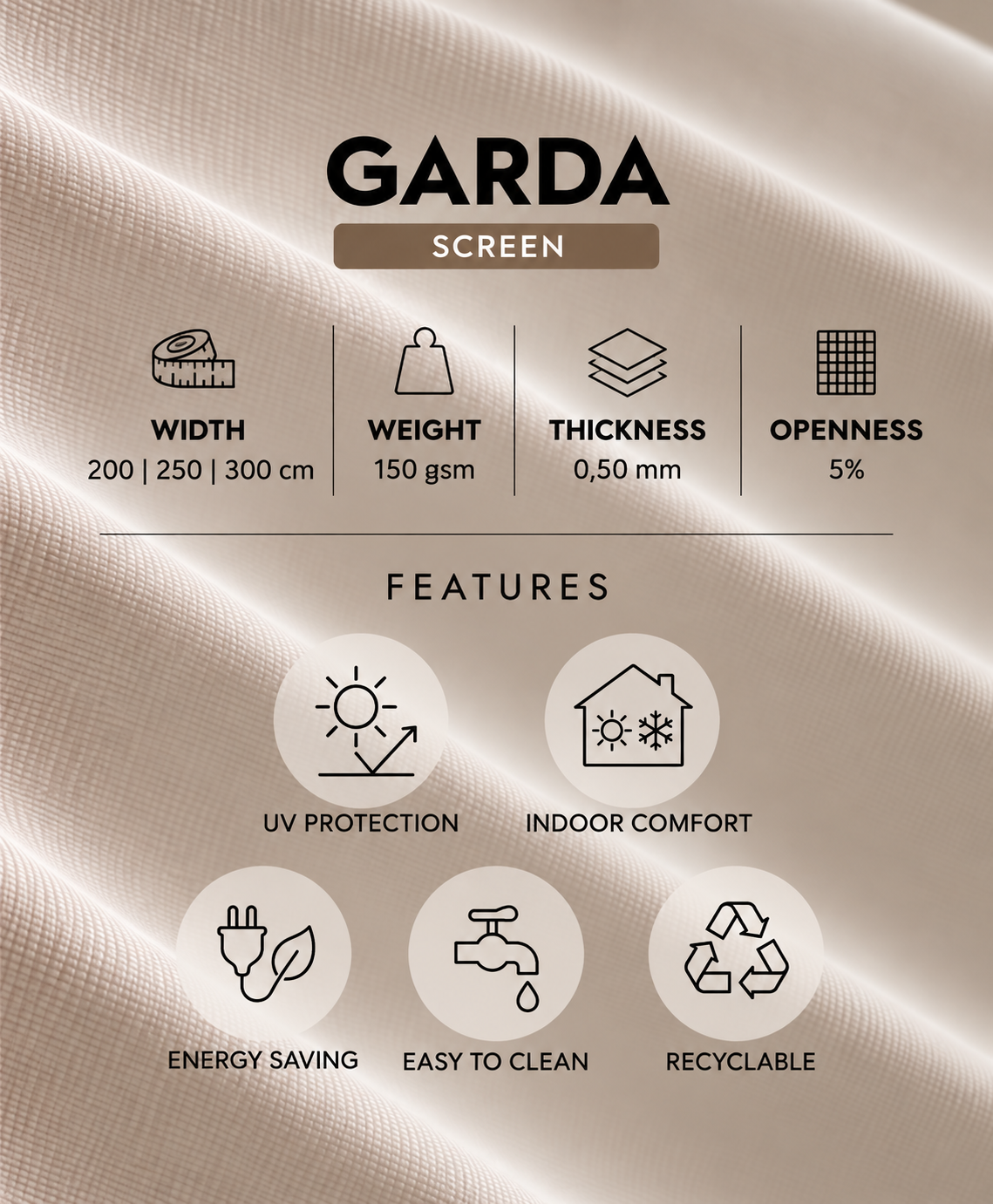 GARDA Stor Perde Kumaşları | Screen