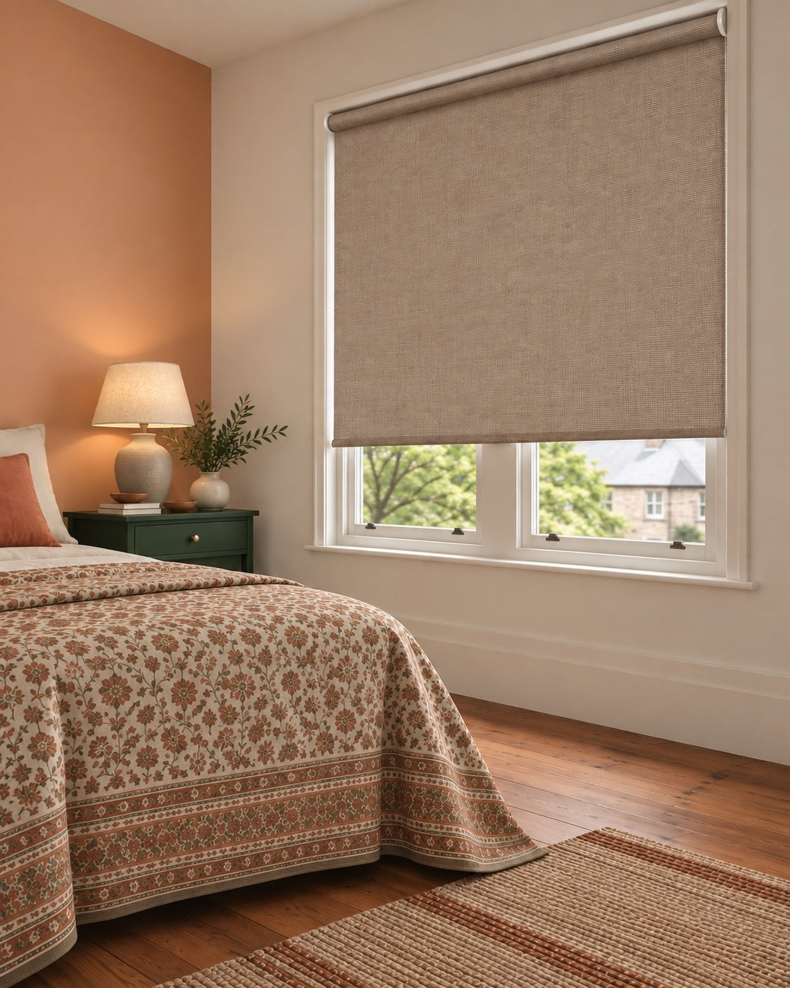 Blackout roller blind fabric
